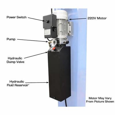 Atlas 414A 14,000 lb 4-Post Alignment Lift with Adjustable Turntables and Built-In Slip Plates