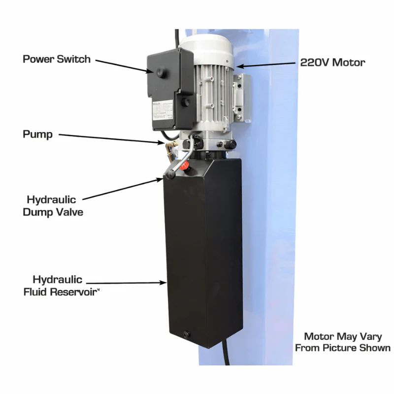Atlas 414A 14,000 lb 4-Post Alignment Lift with Adjustable Turntables and Built-In Slip Plates
