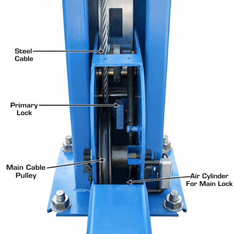 Atlas 414A 14,000 lb 4-Post Alignment Lift with Adjustable Turntables and Built-In Slip Plates