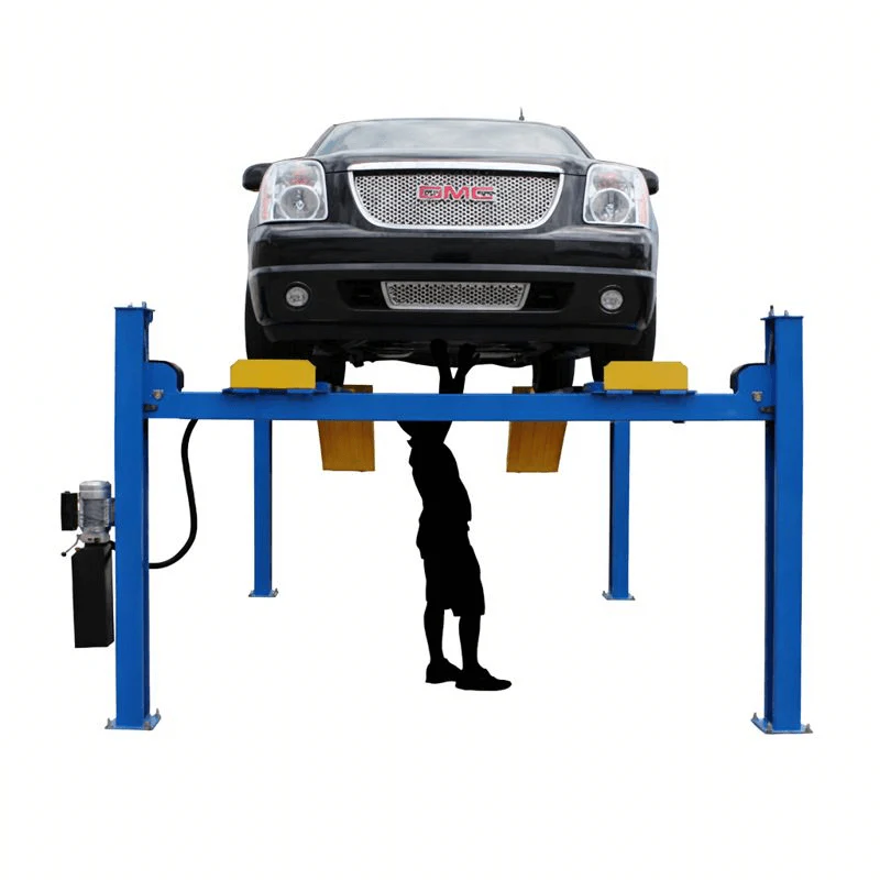 Atlas 414A 14,000 lb 4-Post Alignment Lift with Adjustable Turntables and Built-In Slip Plates