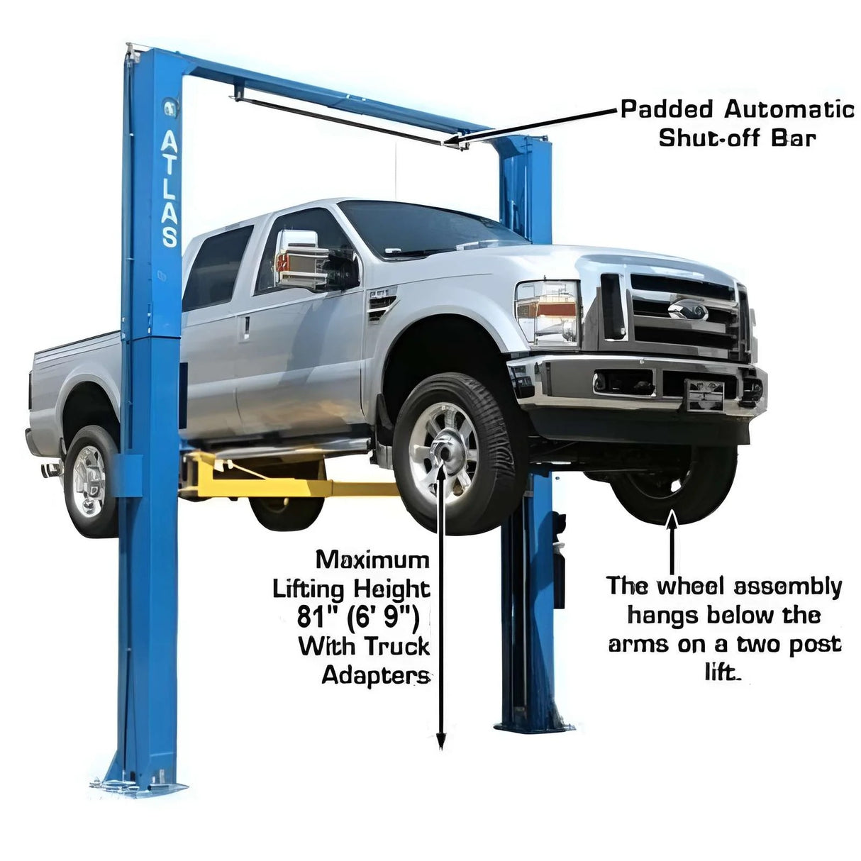 Atlas PV12PX 12,000 lb Overhead 2-Post Lift