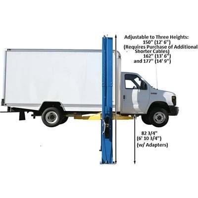 Atlas PV15PX 15,000 lb Heavy-Duty Overhead 2-Post Lift – Extra Tall & Wide Commercial Vehicle Lift
