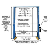 Atlas PV15PX 15,000 lb Heavy-Duty Overhead 2-Post Lift – Extra Tall & Wide Commercial Vehicle Lift