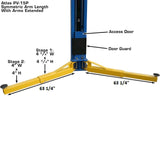 Atlas PV15PX 15,000 lb Heavy-Duty Overhead 2-Post Lift – Extra Tall & Wide Commercial Vehicle Lift