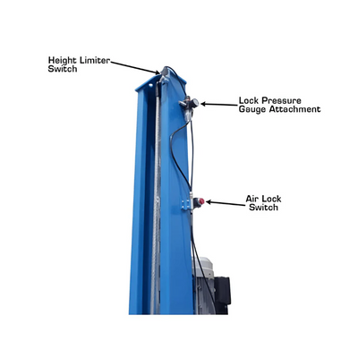 Atlas 12,000 lb 4-Post Alignment Lift with Turntables and Slip Plates for Professional Wheel Alignment