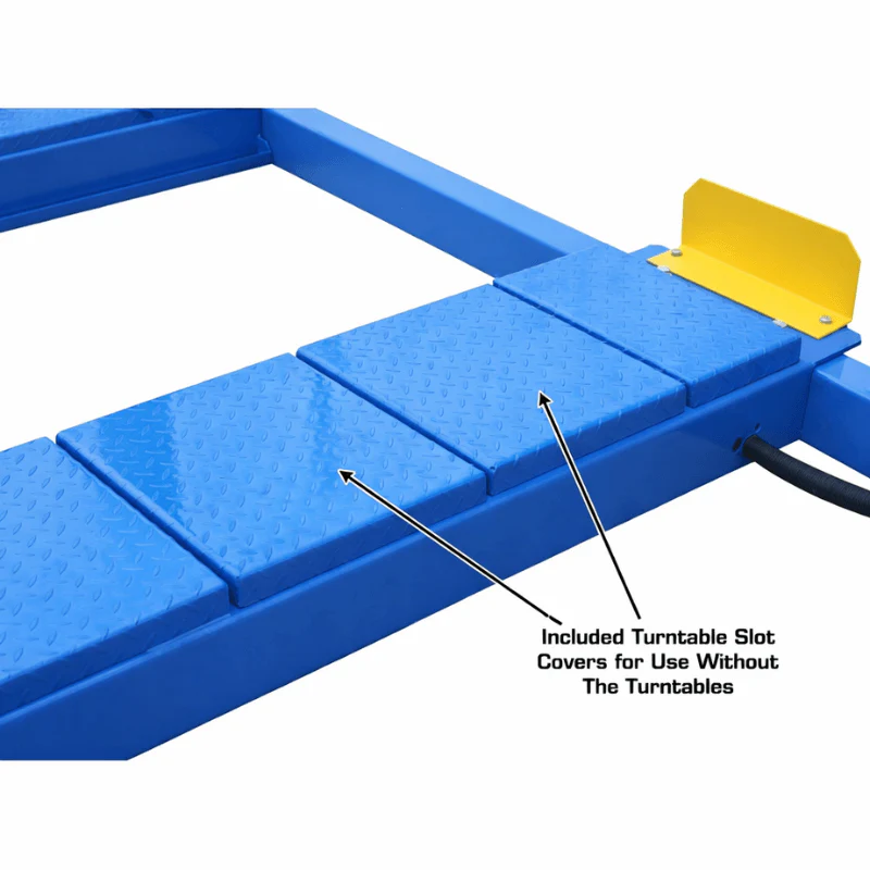 Atlas 414A 14,000 lb 4-Post Alignment Lift with Adjustable Turntables and Built-In Slip Plates