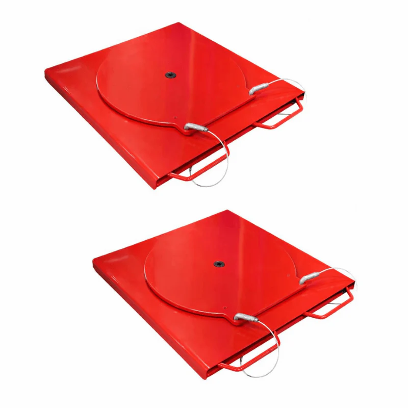 Atlas 414A 14,000 lb 4-Post Alignment Lift with Adjustable Turntables and Built-In Slip Plates