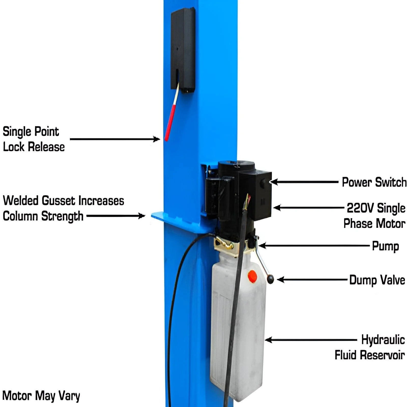 Atlas BP10000X 10,000 lb Baseplate 2-Post Lift
