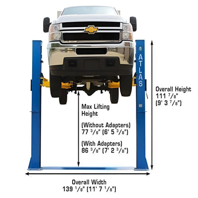 Atlas BP10000X 10,000 lb Baseplate 2-Post Lift