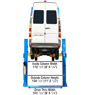 Atlas BP10000X 10,000 lb Baseplate 2-Post Lift