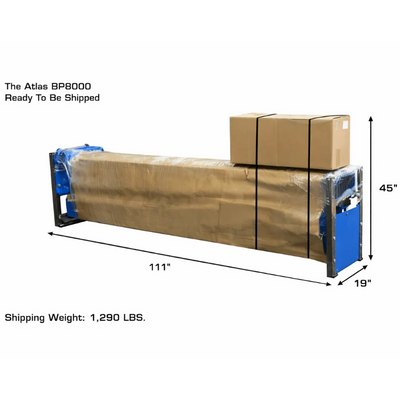 Atlas BP8000 2-Post Lift and Lawn Mower Adapter Combo