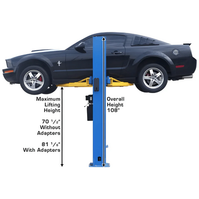 Atlas BP8000 2-Post Lift and Lawn Mower Adapter Combo