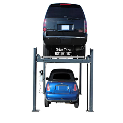 Atlas Equipment Premium 408SL 4 Post Lift + RJ35 Sliding Jacks Combo