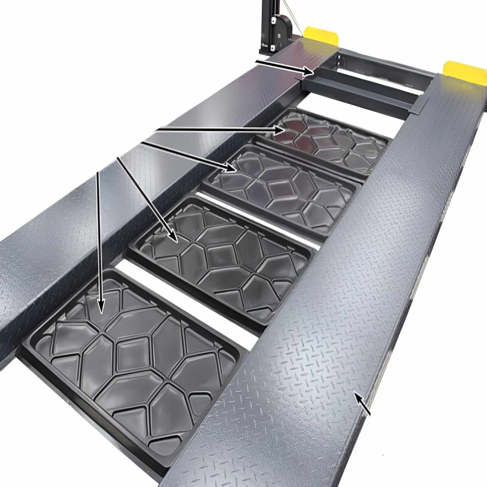 Atlas Equipment Premium 408SL 4 Post Lift + RJ35 Sliding Jacks Combo
