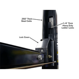 Atlas Garage PRO 8000EXT-L 4-Post Lift – 8,000 lb Extra Tall & Extra Long