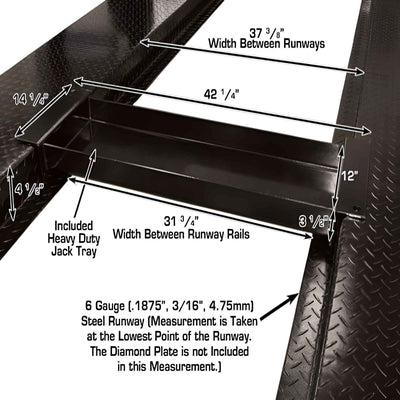 Atlas Garage PRO 8000EXT 4-Post Lift with RJ35 Sliding Bridge Jacks Combo (8,000 lb Capacity)