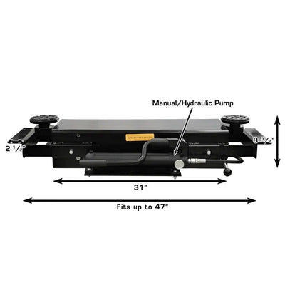 Atlas Garage PRO 8000EXT 4-Post Lift with RJ35 Sliding Bridge Jacks Combo (8,000 lb Capacity)