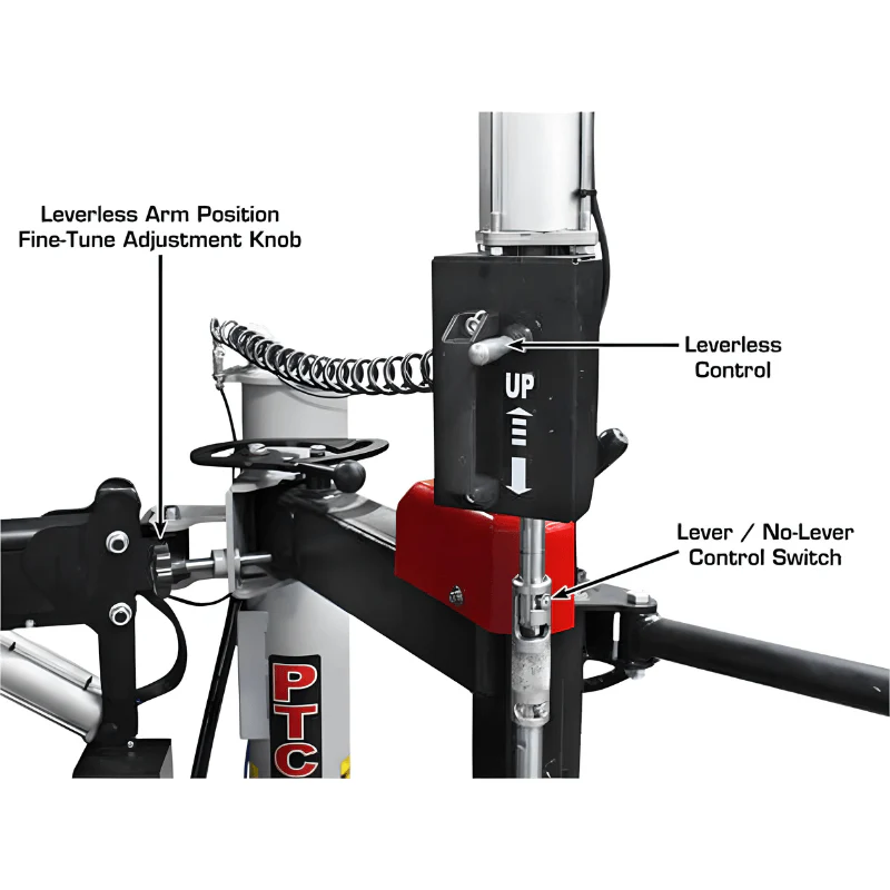 Atlas Platinum PTC500 Center Post Tire Changer with Dual Assist Arms and Leverless System