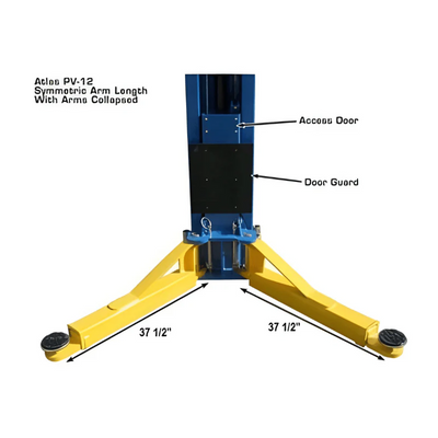 Atlas PV12PX 12,000 lb Overhead 2-Post Lift