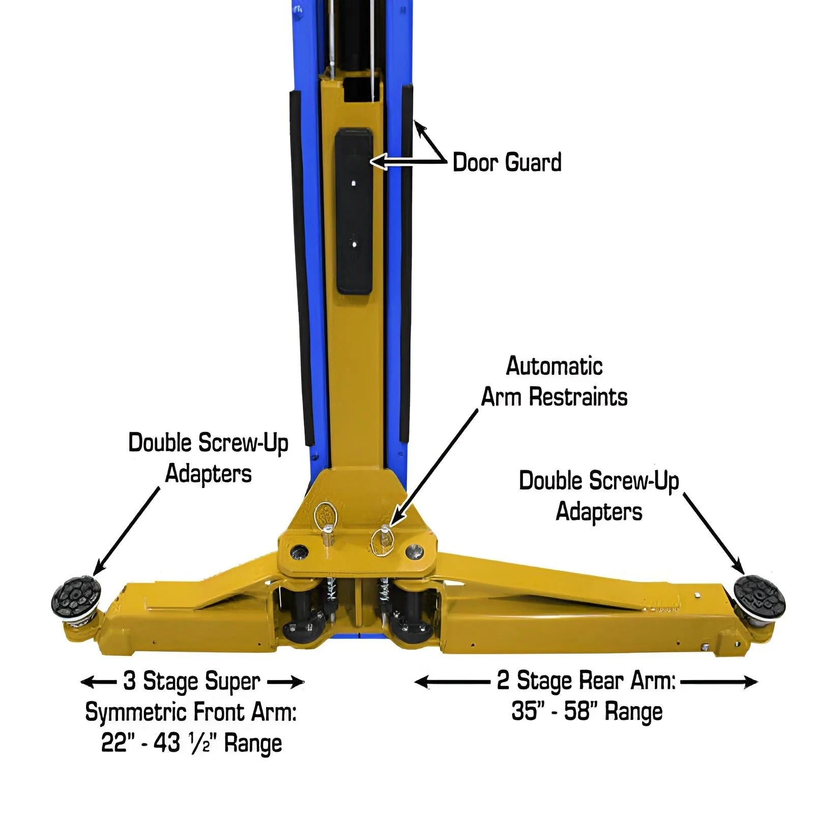 Atlas PVL10 ALI Certified 10,000 lb Overhead 2-Post Lift