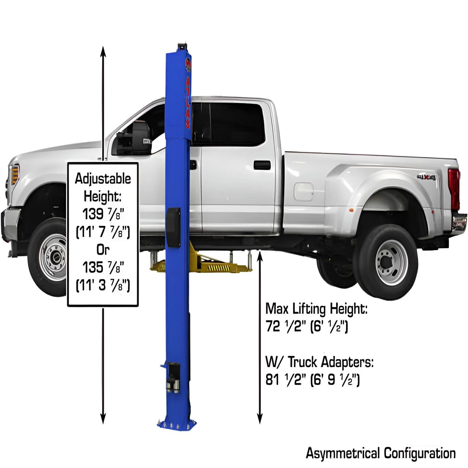 Atlas PVL10 ALI Certified 10,000 lb Overhead 2-Post Lift