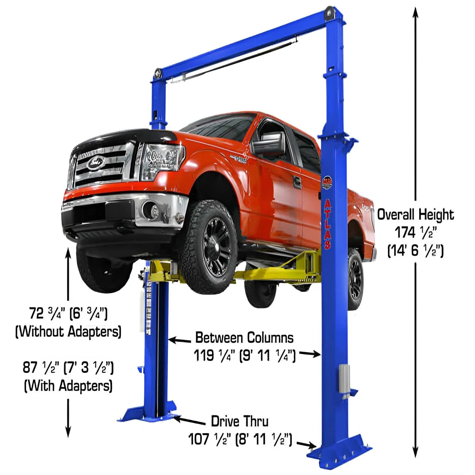 Atlas PV15PX 15,000 lb Overhead 2-Post Lift