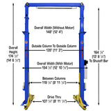 Atlas PV15PX 15,000 lb Overhead 2-Post Lift