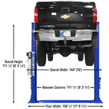 Atlas PVL9BP 9,000 lb ALI Certified Baseplate 2-Post Lift