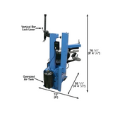 Atlas TC229LH Rim-Clamp Tire Changer with Left-Hand Assist Arm