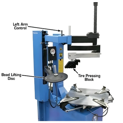 Atlas TC229LH Rim-Clamp Tire Changer with Left-Hand Assist Arm
