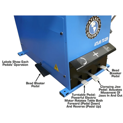 Atlas TC229 Tire Changer & WB41 Wheel Balancer Combo Package