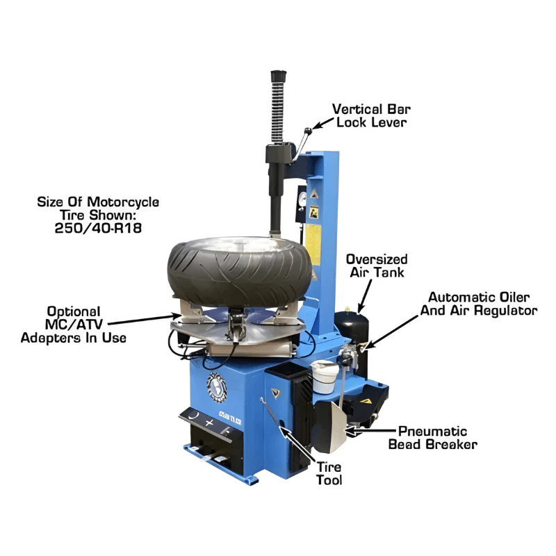 Atlas TC229 Tire Changer & WB41 Wheel Balancer Combo Package