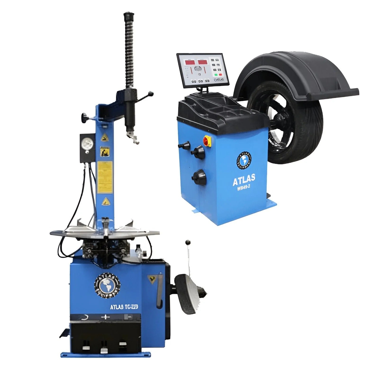 Atlas TC229 Tire Changer & WB41 Wheel Balancer Combo Package