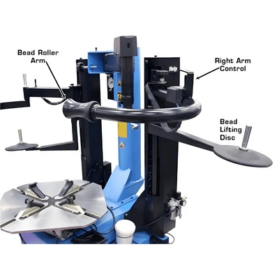 Atlas TC289 Tire Changer with Dual Assist Arm System for Low-Profile and Run-Flat Tires