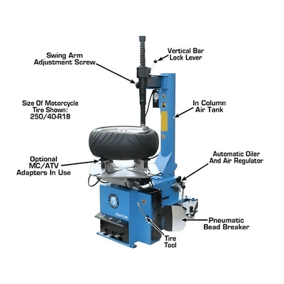 Atlas TC289 Tire Changer & WB11 Wheel Balancer Combo Package