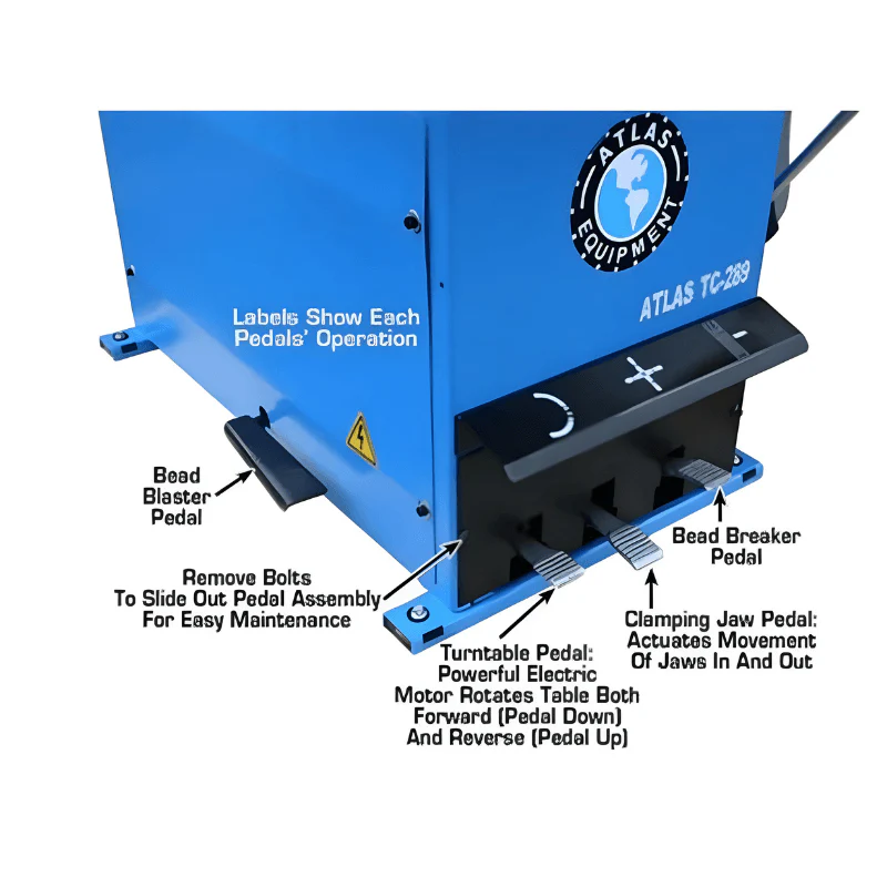 Atlas TC289 Tire Changer & WB11 Wheel Balancer Combo Package