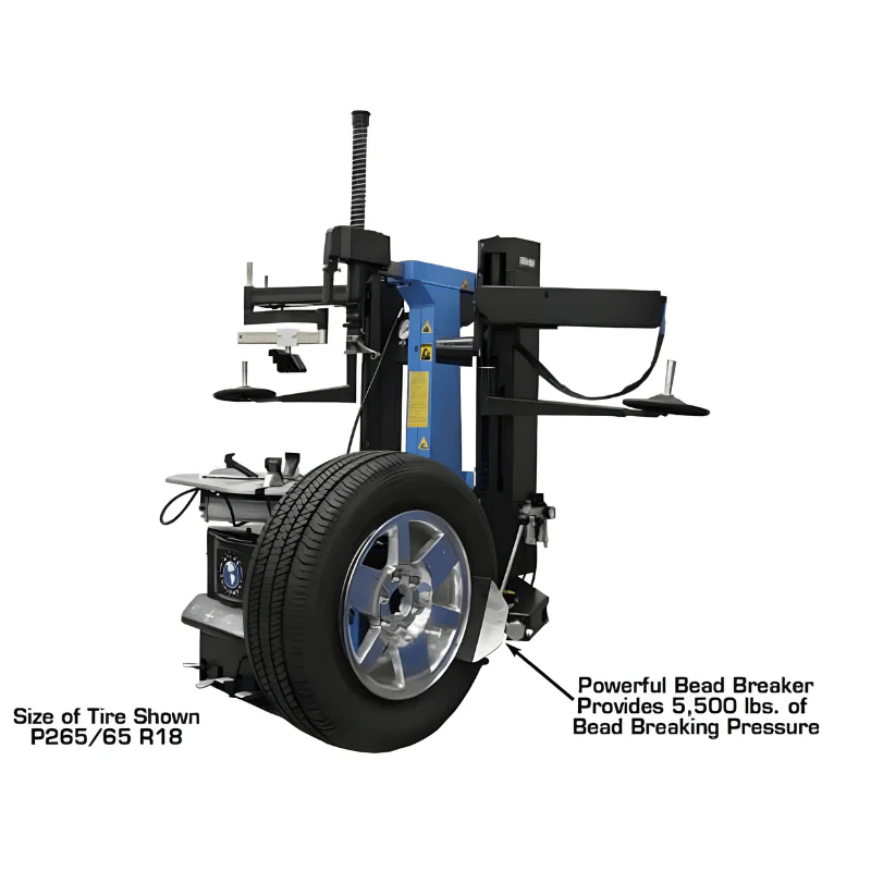 Atlas TC755DAA Wheel Clamp Tire Changer with Dual Assist Arms