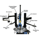Atlas TC755DAA Wheel Clamp Tire Changer with Dual Assist Arms