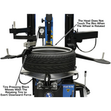 Atlas TC755DAA Wheel Clamp Tire Changer with Dual Assist Arms