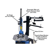 Atlas TC755EZ Tilt-Back Rim Clamp Tire Changer with E-Z Assist Arm System