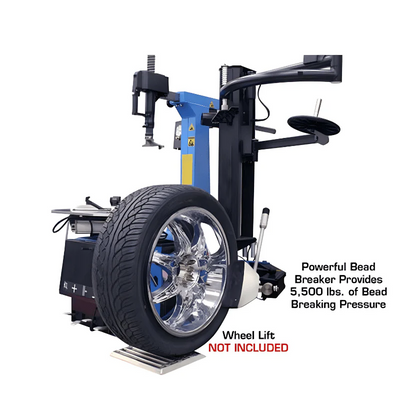 Atlas TC755EZ Tilt-Back Rim Clamp Tire Changer with E-Z Assist Arm System
