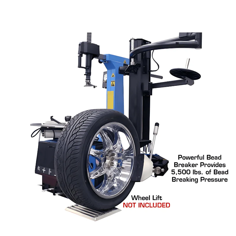 Atlas TC755EZ Tilt-Back Rim Clamp Tire Changer with E-Z Assist Arm System