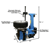Atlas TC755 Tilt-Back Rim Clamp Tire Changer with Integrated Beadblaster