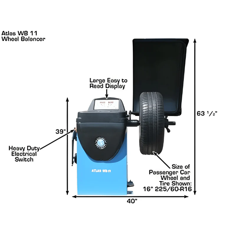 Atlas TC289 Tire Changer & WB11 Wheel Balancer Combo Package