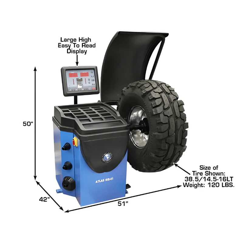 Atlas TC229 Tire Changer & WB41 Wheel Balancer Combo Package