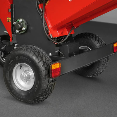 MechMaxx 6" HONDA 688cc 22HP 4-Wheel Drum Wood Chipper with Taillight, Model B150