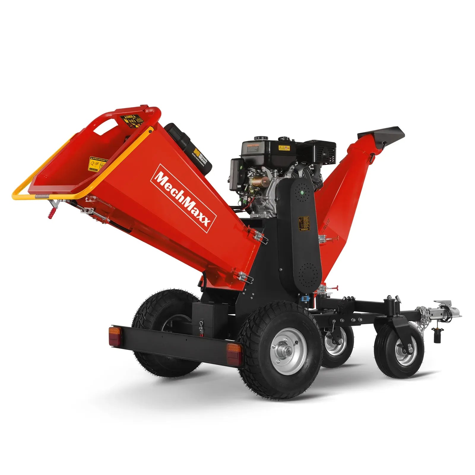 MechMaxx 6" 15HP 459cc ZONSEN 4-Wheel Drum Wood Chipper with Taillight, Model B150