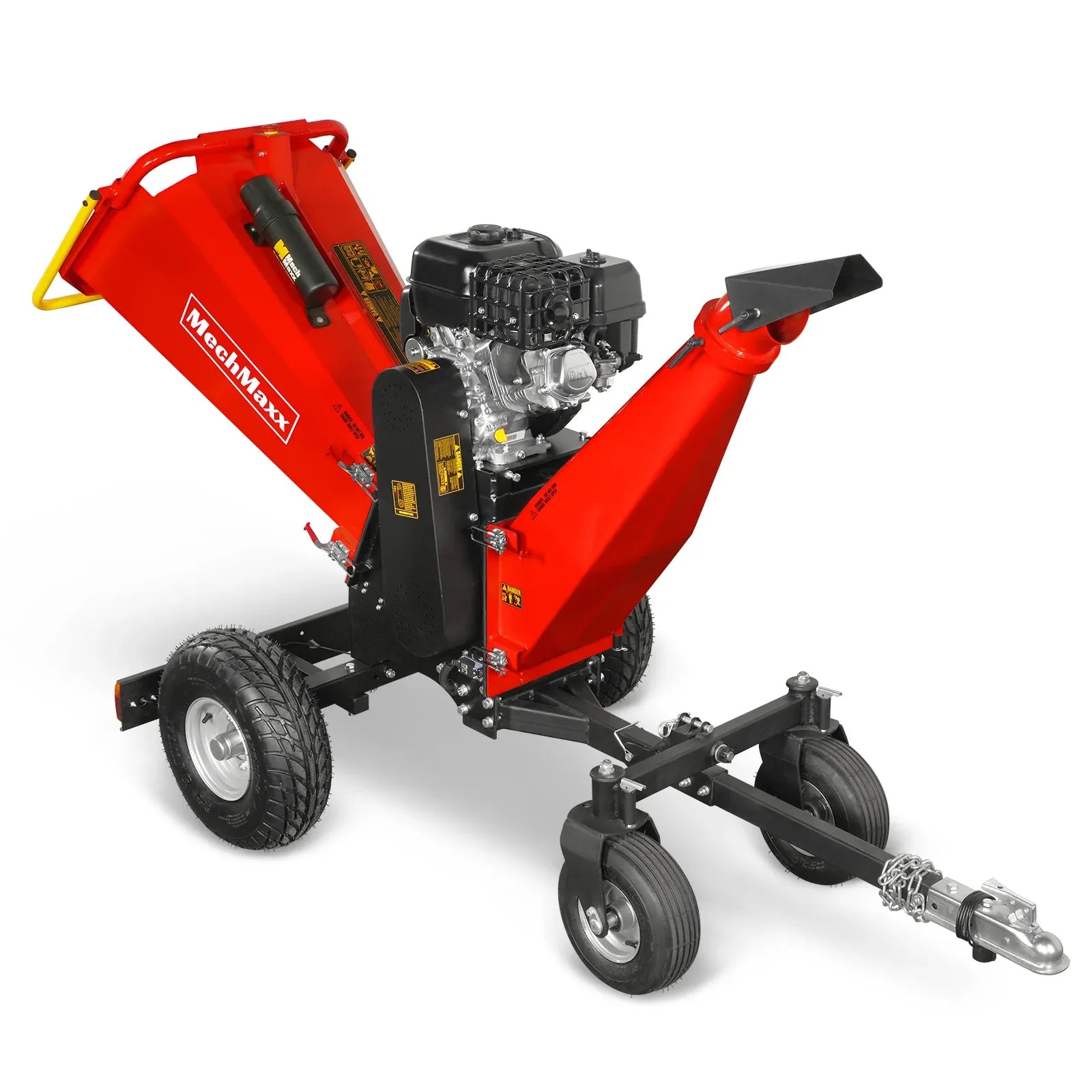 MechMaxx 6" 15HP 459cc ZONSEN 4-Wheel Drum Wood Chipper with Taillight, Model B150