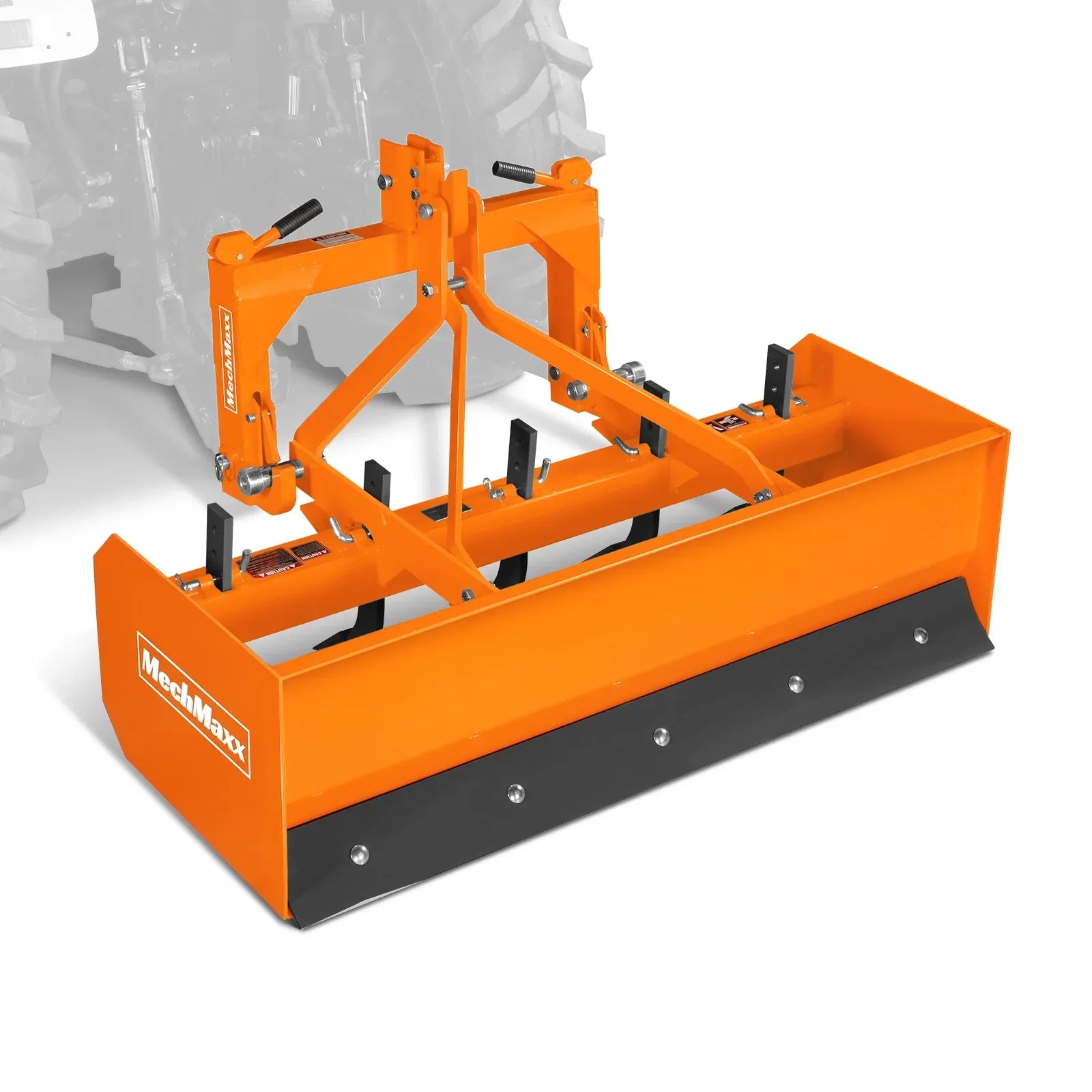 MechMaxx 72" Box Blade Scraper with 6 Shanks, 3-Point Hitch, Model BB72