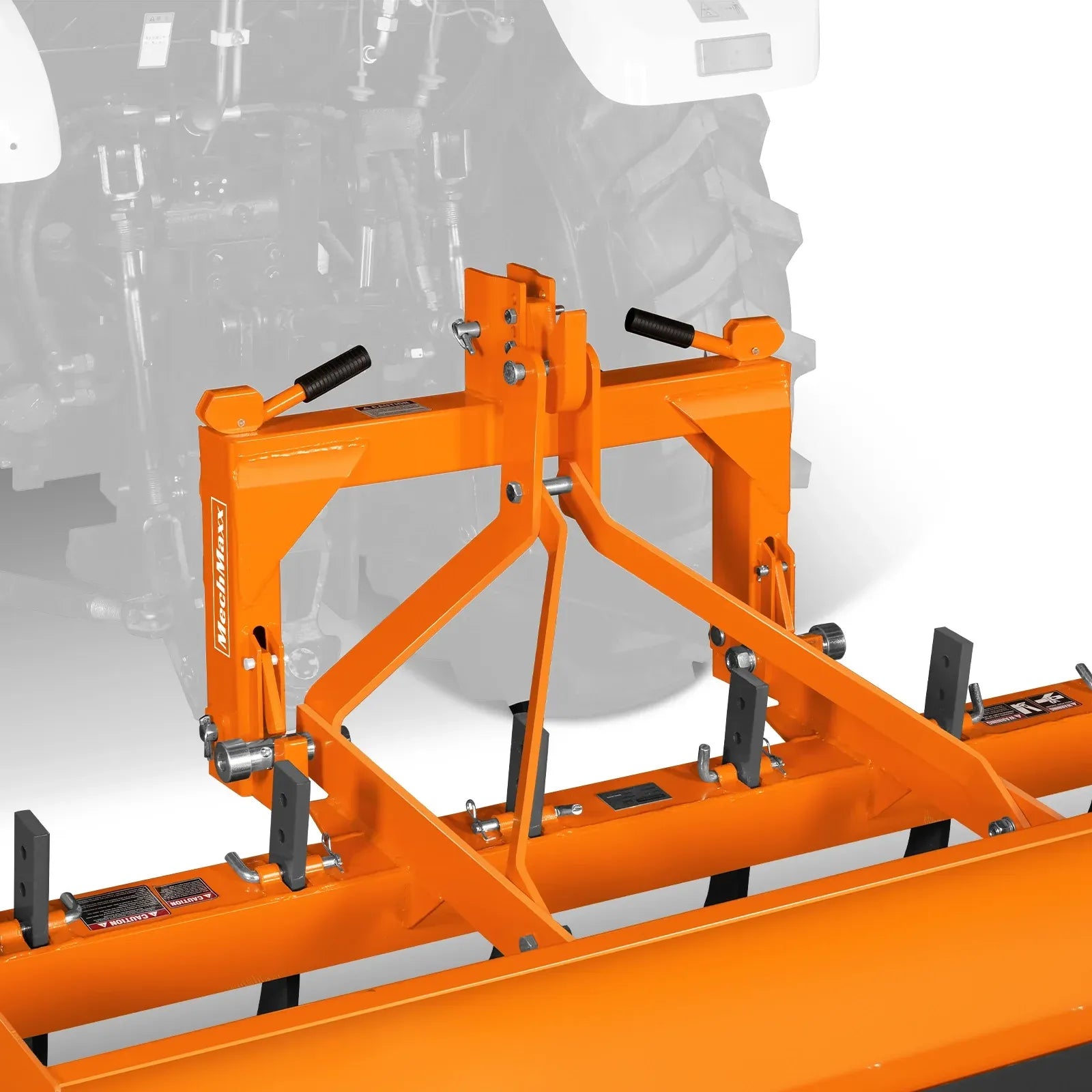 MechMaxx 72" Box Blade Scraper with 6 Shanks, 3-Point Hitch, Model BB72